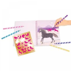 Depesche 11163 Pferd Miss Melody Malbuch Mit Pailletten Colouring-Book Pferde -Nici || Wild Republic || Depesche Verkäufe 0011163 0011163 11163 4 image zoom