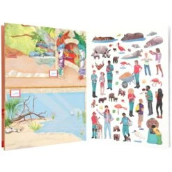 Depesche 11416 Create Your ZOO Malbuch Mit Stickern Kreativbuch Aufkleberspaß -Nici || Wild Republic || Depesche Verkäufe 0011416 0011416 11416 3 image zoom