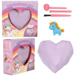 Depesche 11710 Einhorn Ylvi And The Minimoomis Ausgrabungs-Set 10x10x4cm - Lila