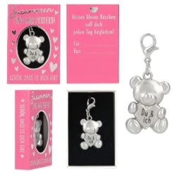 Depesche 11817 Teddy Bär Anhänger In Kleiner Schachtel - Du & Ich