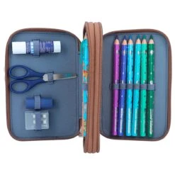 Depesche 12008 Dino World 2-Fach Federtasche Braun DINO Mini Dinosaurier T-Rex -Nici || Wild Republic || Depesche Verkäufe 0012008 0012008 12008 6 image zoom