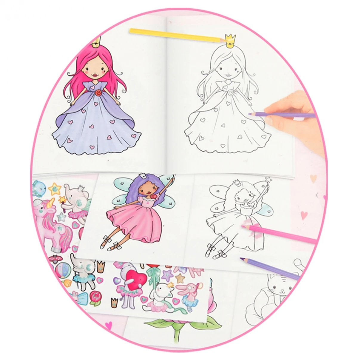 Depesche 12016 Princess Prinzessin Mimi Malbuch Stickerbuch Kreativbuch 6 Depesche 12016 Princess Prinzessin Mimi Malbuch Stickerbuch Kreativbuch – Bild 4