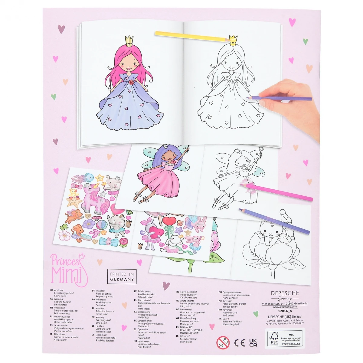 Depesche 12016 Princess Prinzessin Mimi Malbuch Stickerbuch Kreativbuch 7 Depesche 12016 Princess Prinzessin Mimi Malbuch Stickerbuch Kreativbuch – Bild 5