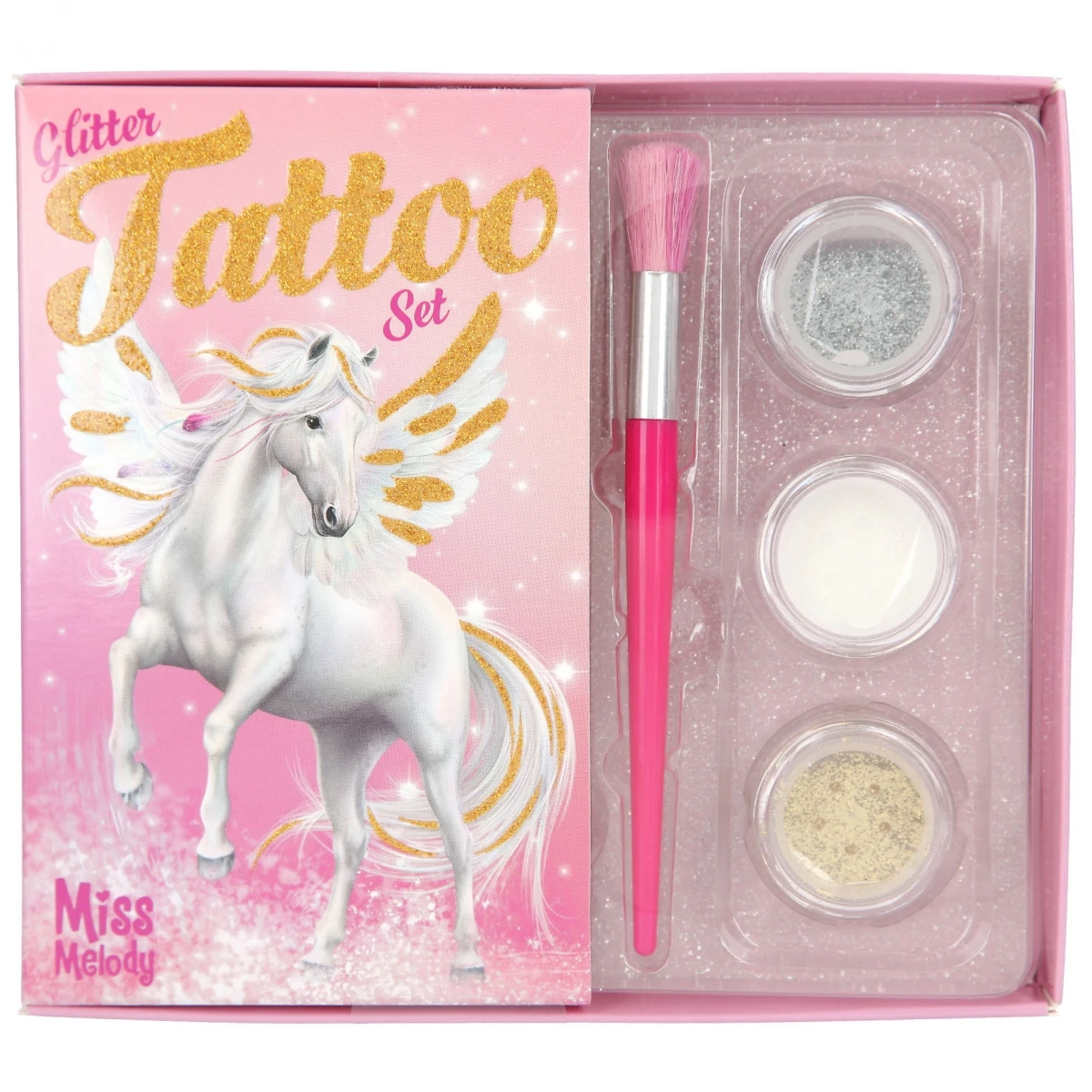Depesche 12032 Pferd Miss Melody Glitzer Tattoo Set Einmal-Tattoo Abwaschbar 3 Depesche 12032 Pferd Miss Melody Glitzer Tattoo Set Einmal-Tattoo Abwaschbar