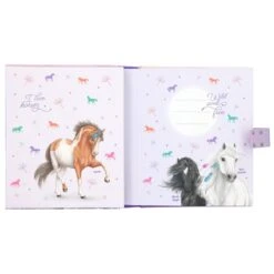 Depesche 12052 Pferd Miss Melody Tagebuch Code Und Sound Lila Mit Weißem Pferd -Nici || Wild Republic || Depesche Verkäufe 0012052 0012052 12052 4 image zoom