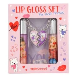 Depesche 12183 TOPModel Lipgloss Set BFF Beauty Beste Freundinnen +Herzanhänger