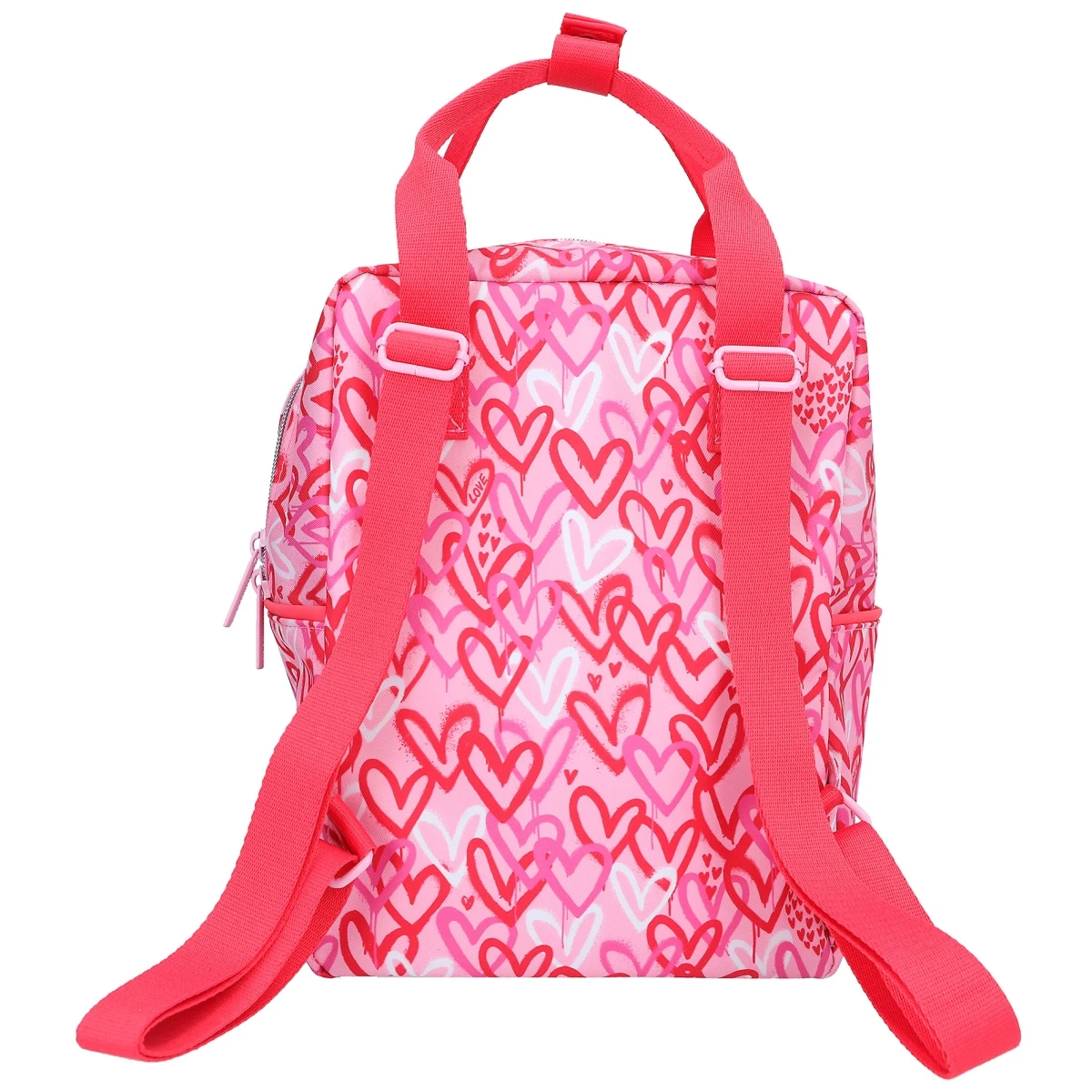Depesche 12232 TOPModel Rucksack ONE LOVE Rot-rosa Mit Herzen Und Herzanhänger 7 Depesche 12232 TOPModel Rucksack ONE LOVE Rot-rosa Mit Herzen Und Herzanhänger – Bild 5