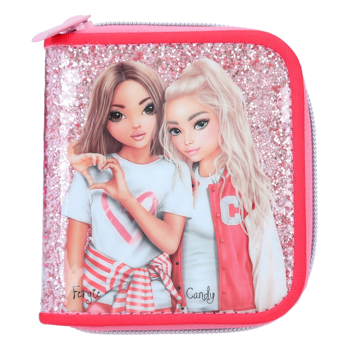 Depesche 12233 TOPModel Portemonnaie ONE LOVE Rot-rosa Mit Herzen Und Glitzer 4 Depesche 12233 TOPModel Portemonnaie ONE LOVE Rot-rosa Mit Herzen Und Glitzer – Bild 2