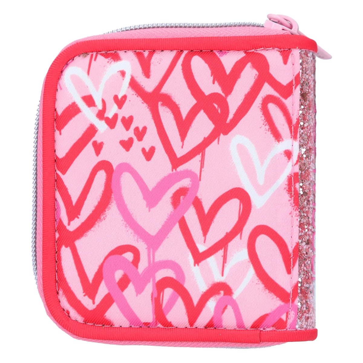 Depesche 12233 TOPModel Portemonnaie ONE LOVE Rot-rosa Mit Herzen Und Glitzer 5 Depesche 12233 TOPModel Portemonnaie ONE LOVE Rot-rosa Mit Herzen Und Glitzer – Bild 3