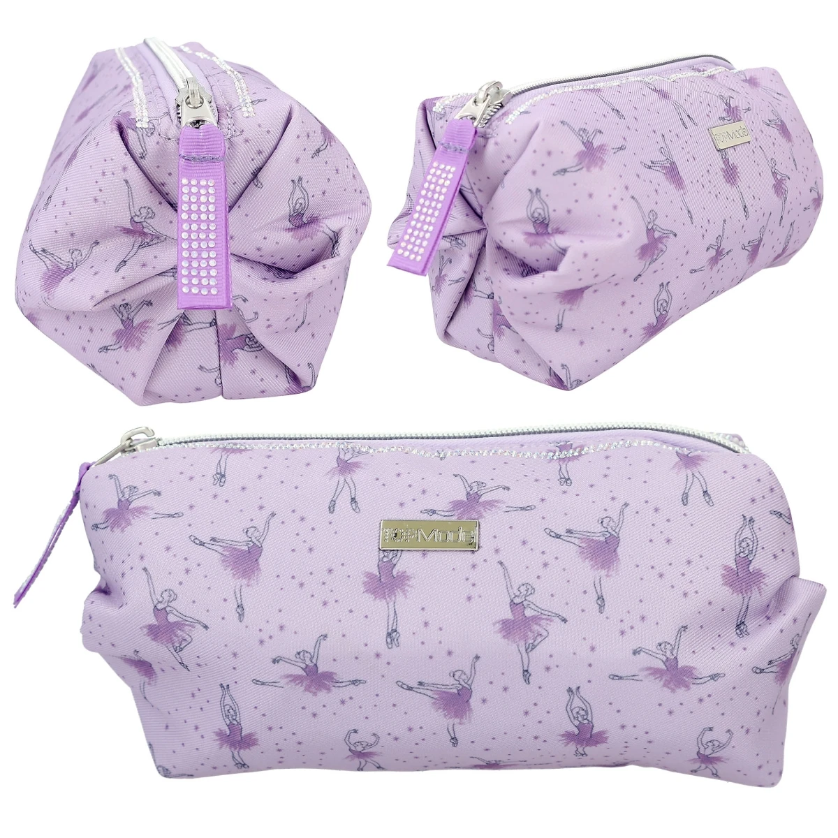 Depesche 12256 TOPModel Kosmetiktasche BALLET Ballett Ballerina Allover Lila 3 Depesche 12256 TOPModel Kosmetiktasche BALLET Ballett Ballerina Allover Lila