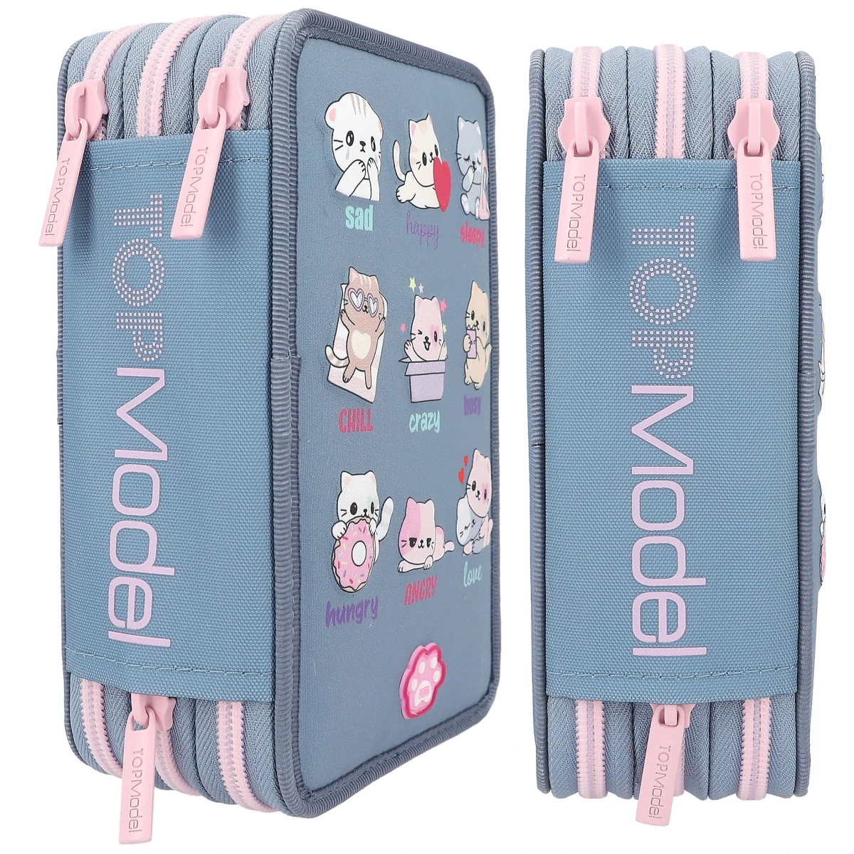 Depesche 12261 TOPModel 3-Fach Federtasche LED Katzen Mit Stimmungsbarometer 6 Depesche 12261 TOPModel 3-Fach Federtasche LED Katzen Mit Stimmungsbarometer – Bild 4