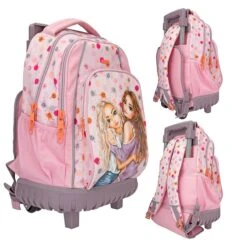 Depesche 12267 TOPModel Schulrucksack Trolley HAPPY TOGETHER Smiley-Allover -Nici || Wild Republic || Depesche Verkäufe 0012267 0012267 12267 4 image zoom