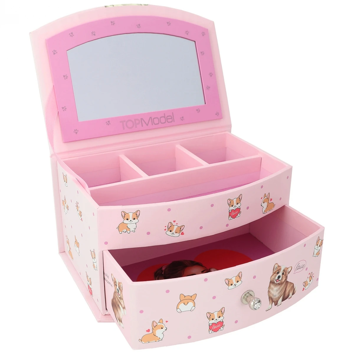 Depesche 12280 TOPModel Schmuckkästchen Klein Mit Spiegel CORGI Hund & Hayden 6 Depesche 12280 TOPModel Schmuckkästchen Klein Mit Spiegel CORGI Hund & Hayden – Bild 4
