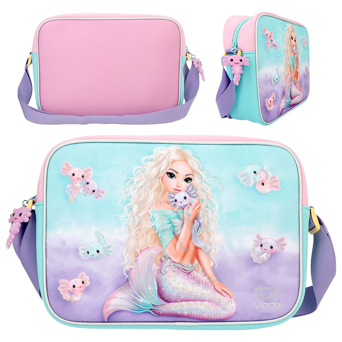 Depesche 12302 TOPModel Große Umhängetasche MERMAID Meerjungfrau & Axolotl 3 Depesche 12302 TOPModel Große Umhängetasche MERMAID Meerjungfrau & Axolotl