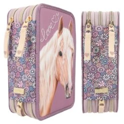 Depesche 12311 Pferd Miss Melody 3-Fach Federtasche FLOWERFIELD Blumen Lila -Nici || Wild Republic || Depesche Verkäufe 0012311 0012311 12311 3 image zoom