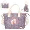 Depesche 12313 Pferd Miss Melody Mini Shopper Tasche FLOWERFIELD Blumen Lila -Nici || Wild Republic || Depesche Verkäufe 0012313 0012313 12313 1 image zoom