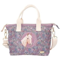 Depesche 12313 Pferd Miss Melody Mini Shopper Tasche FLOWERFIELD Blumen Lila -Nici || Wild Republic || Depesche Verkäufe 0012313 0012313 12313 2 image zoom