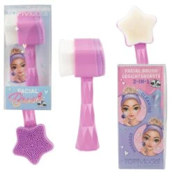 Depesche 12335 TOPModel Gesichtsbürste 2 In 1 Facial Brush BEAUTY And ME - Lila