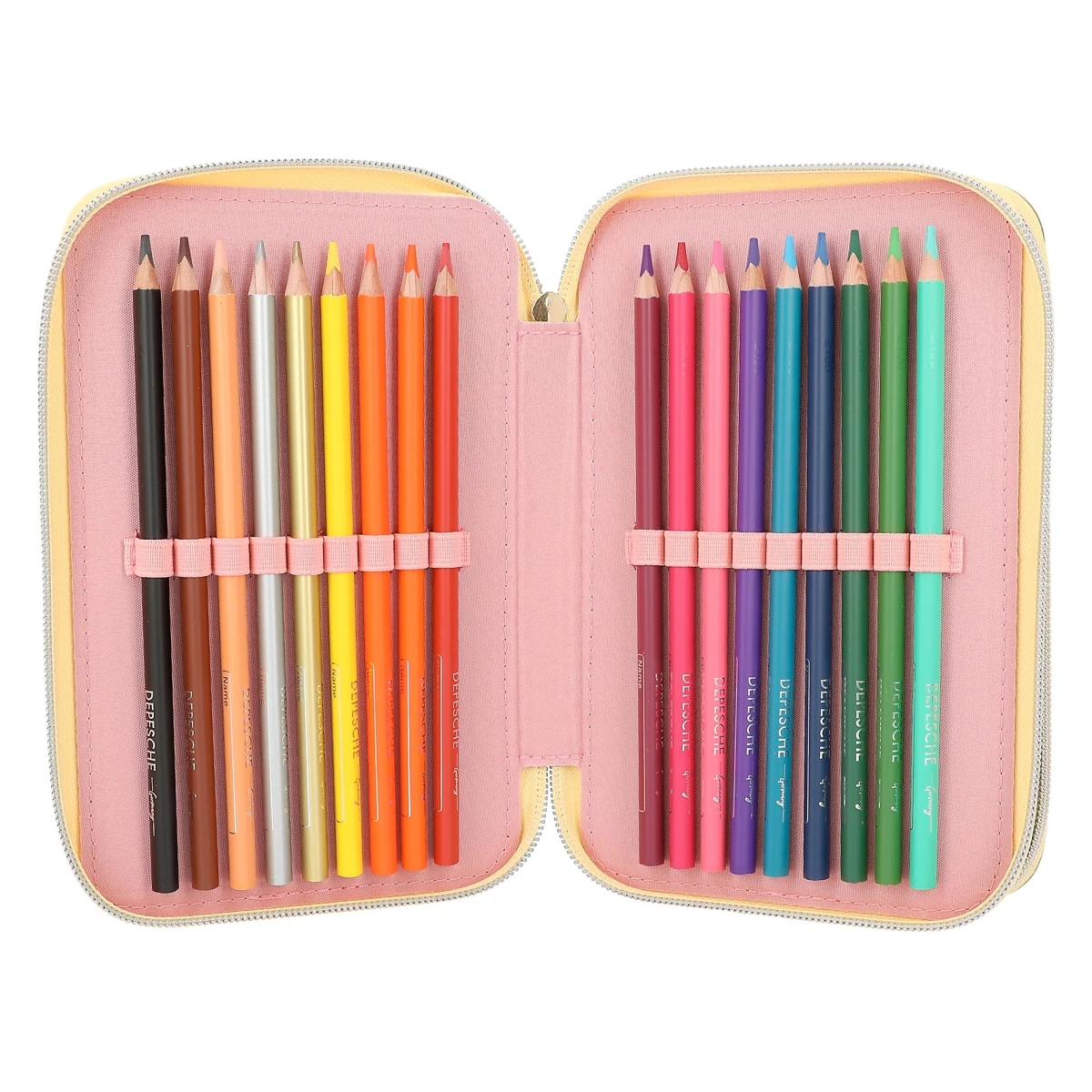 Depesche 12378 TOPModel 3-Fach Federtasche HIPPIE HEART Talita Blumenapplikation 7 Depesche 12378 TOPModel 3-Fach Federtasche HIPPIE HEART Talita Blumenapplikation – Bild 5