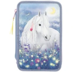 Depesche 12392 Pferd Miss Melody 3-Fach Federtasche Glühwürmchen LED Blumenwiese -Nici || Wild Republic || Depesche Verkäufe 0012392 0012392 12392 2 image zoom