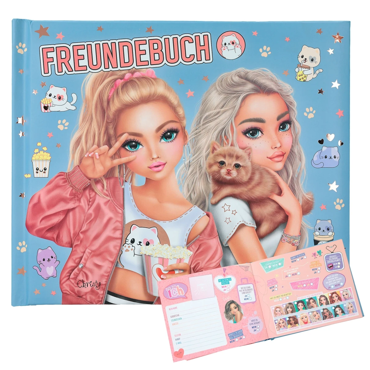 Depesche 12400 TOPModel Freundebuch Motiv 2 CUTIE STAR 108 Seiten Katze Popcorn 3 Depesche 12400 TOPModel Freundebuch Motiv 2 CUTIE STAR 108 Seiten Katze Popcorn