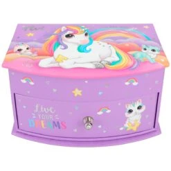 Depesche 12403 Ylvi And The Minimoomis Schmuckkästchen Klein Einhorn Naya Lila -Nici || Wild Republic || Depesche Verkäufe 0012403 0012403 12403 2 image zoom