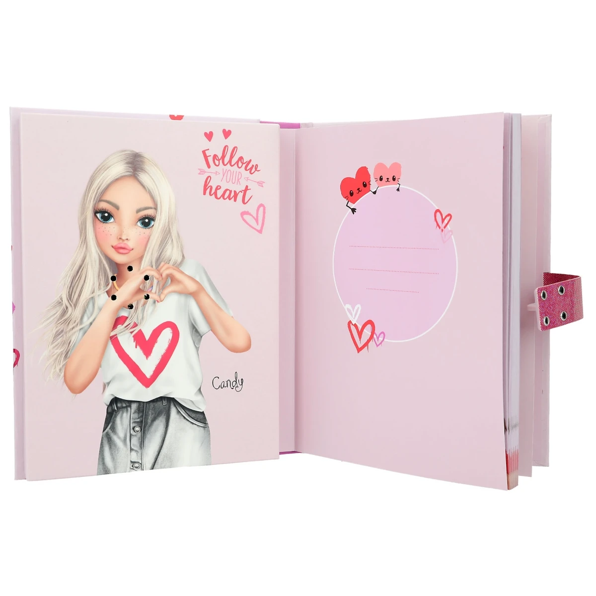 Depesche 12420 TOPModel Geheimcode Tagebuch Mit Sound ONE LOVE Rot-rosa Herzen 6 Depesche 12420 TOPModel Geheimcode Tagebuch Mit Sound ONE LOVE Rot-rosa Herzen – Bild 4