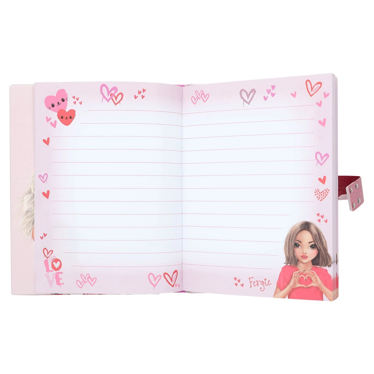 Depesche 12420 TOPModel Geheimcode Tagebuch Mit Sound ONE LOVE Rot-rosa Herzen 7 Depesche 12420 TOPModel Geheimcode Tagebuch Mit Sound ONE LOVE Rot-rosa Herzen – Bild 5