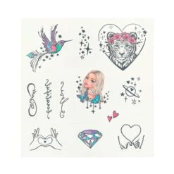 Depesche 12483 TOPModel Tattoos BEAUTY And ME Klebetattoos Einmaltatto (2 Bögen) -Nici || Wild Republic || Depesche Verkäufe 0012483 0012483 12483 3 image zoom