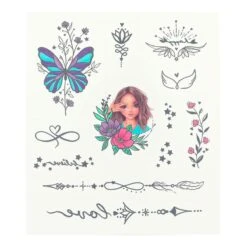 Depesche 12483 TOPModel Tattoos BEAUTY And ME Klebetattoos Einmaltatto (2 Bögen) -Nici || Wild Republic || Depesche Verkäufe 0012483 0012483 12483 4 image zoom