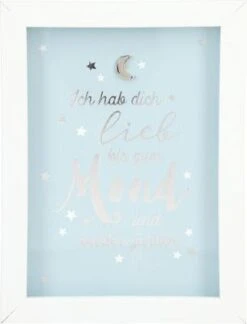 Depesche 11626_011 Komplimente Im Bilderrahmen Ich Hab Dich Lieb Bis Zum Mond...