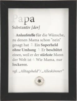 Depesche 11626_013 Komplimente Im Bilderrahmen Papa Anlaufstelle Für Die Wünsche
