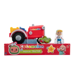 JAZWARES CoComelon Spielset Mitsing-Traktor Mit Sound Und 1 Figur Ca. 7cm CMW0140 5 JAZWARES CoComelon Spielset Mitsing-Traktor Mit Sound Und 1 Figur Ca. 7cm CMW0140 -Nici || Wild Republic || Depesche Verkäufe 0191726417170 CoComelom Musical Tractor CMW0038 Front 02 kk