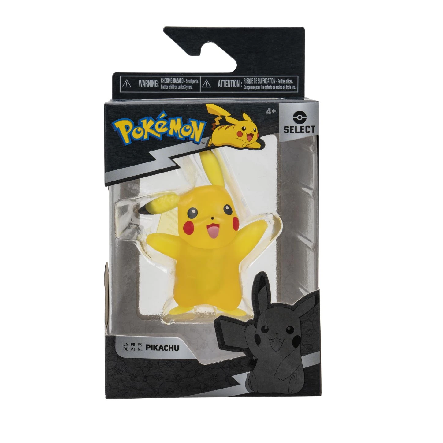 Jazwares PKW2402 Pokemon Select Battle Figur - Pikachu Translucent 3 Jazwares PKW2402 Pokemon Select Battle Figur - Pikachu Translucent