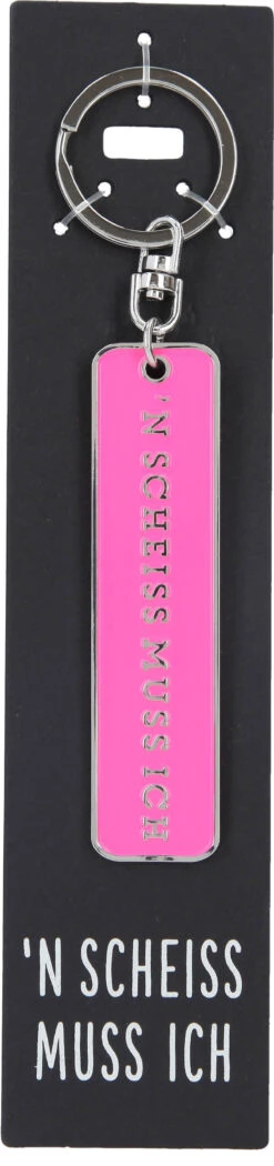 Depesche 11807 Schlüsselanhänger Vergiss Mich Nicht - 020 ' N SCHEISS MUSS ICH P