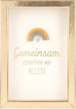 Depesche 11625_024 Komplimente Im Bilderrahmen Klein Gemeinsam Schaffen Wir ALLES!