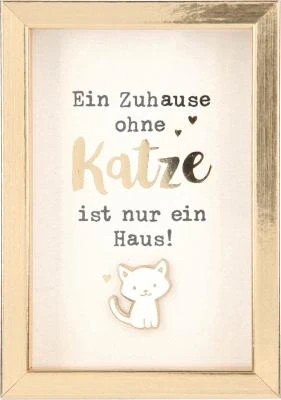 Depesche 11625_029 Komplimente Im Bilderrahmen Klein Ein Zuhause Ohne Katze... 3 Depesche 11625_029 Komplimente Im Bilderrahmen Klein Ein Zuhause Ohne Katze...