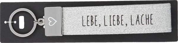Depesche 4298 Glücksfilz Schlüsselband Anhänger 038 Lebe, Liebe, Lache (Glitzer) 3 Depesche 4298 Glücksfilz Schlüsselband Anhänger 038 Lebe, Liebe, Lache (Glitzer)