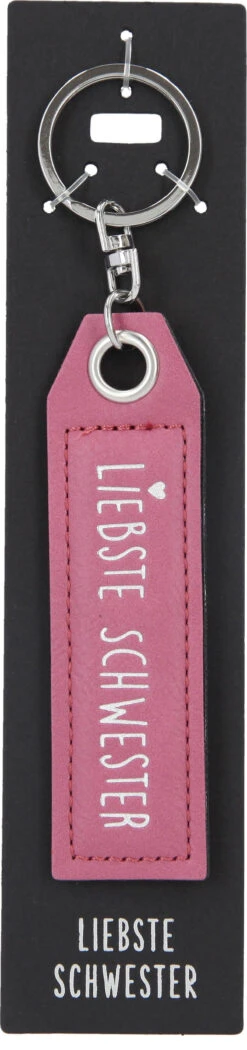 Depesche 11807 Schlüsselanhänger Vergiss Mich Nicht - 038 LIEBSTE SCHWESTER