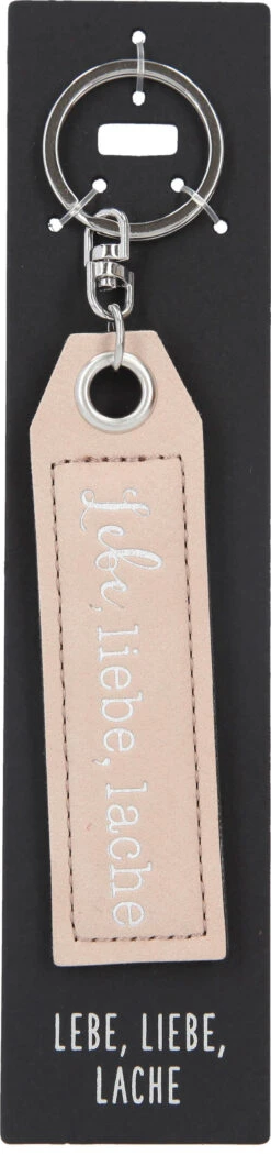 Depesche 11807 Schlüsselanhänger Vergiss Mich Nicht - 047 LEBE LIEBE LACHE