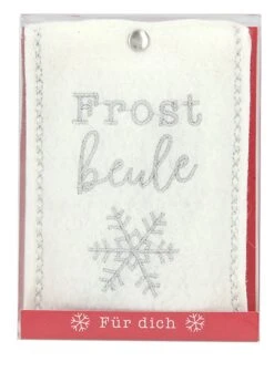 Depesche 10778 Handwärmer In Fleecehülle - Motiv Frostbeule Mit Schneeflocke