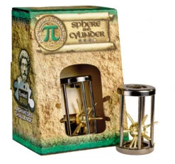 Eureka 3D Puzzle Metallpuzzle Archimedes` Sphere And Cylinder 473605