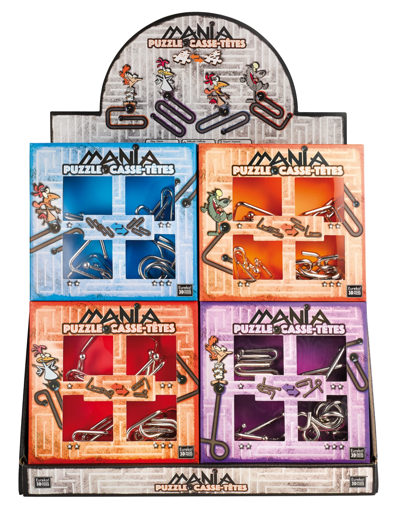 Eureka 3D Puzzle Mania Metallpuzzle Stufen 1-3 (blau) 473203 3 Eureka 3D Puzzle Mania Metallpuzzle Stufen 1-3 (blau) 473203