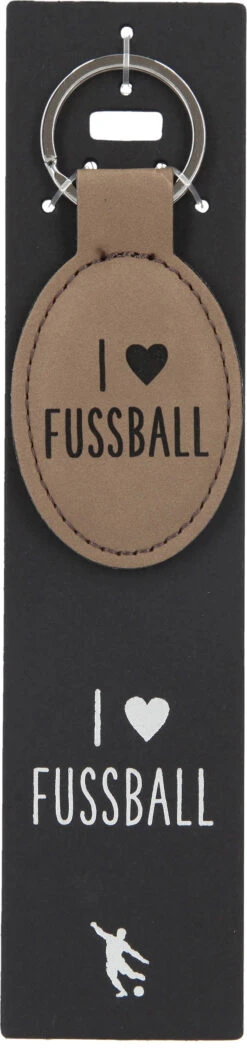 Depesche 11807 Schlüsselanhänger Vergiss Mich Nicht - 115 I (HEART) FUSSBALL