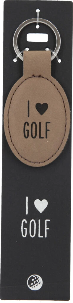 Depesche 11807 Schlüsselanhänger Vergiss Mich Nicht - 117 I (HEART) GOLF