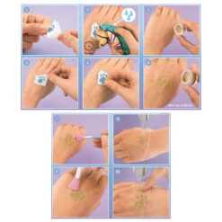 Depesche 12043 TOPModel Glitzer Tattoo Set ICEWORLD Eisprinzessin Mit Eisbär -Nici || Wild Republic || Depesche Verkäufe 12043 6