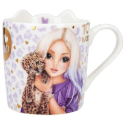 Depesche 12070 TOPModel Becher LILAC LEO LOVE Katze June Golddruck Und Öhrchen -Nici || Wild Republic || Depesche Verkäufe 12070 3