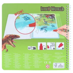 Depesche 12095 Dino World Aqua Magic Book Saurier-Mal-Magie Mit Wasserstift -Nici || Wild Republic || Depesche Verkäufe 12095 6