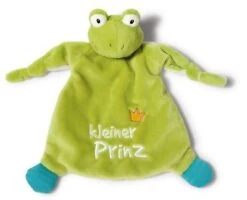 Nici 40045 Schmusetuch Frosch Plüsch 25x25cm Kleiner Prinz