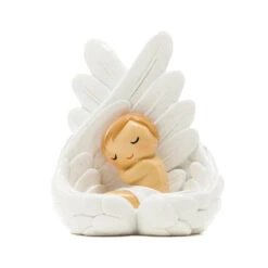 Little Drops Of Water Baby Schläft Beschützt In Engelsflügeln Figur 185208YX